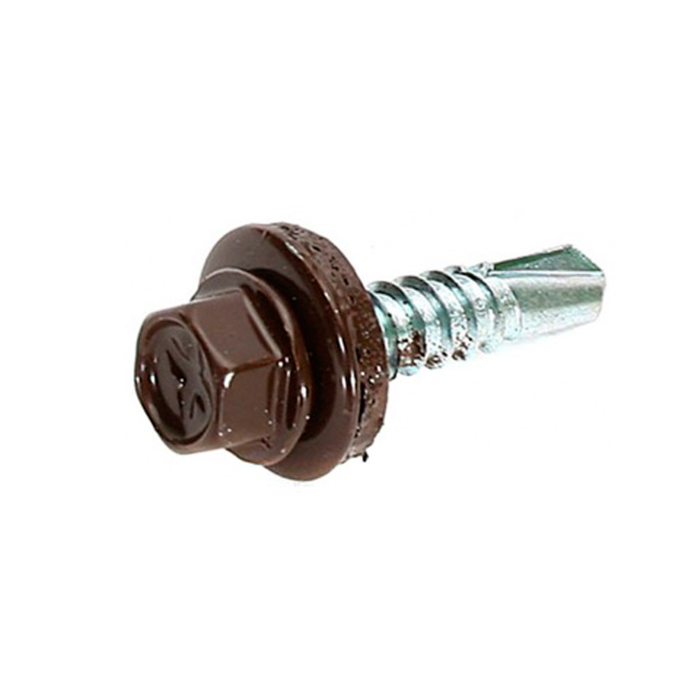 Саморез кровельный 5,5х19 RAL 8017