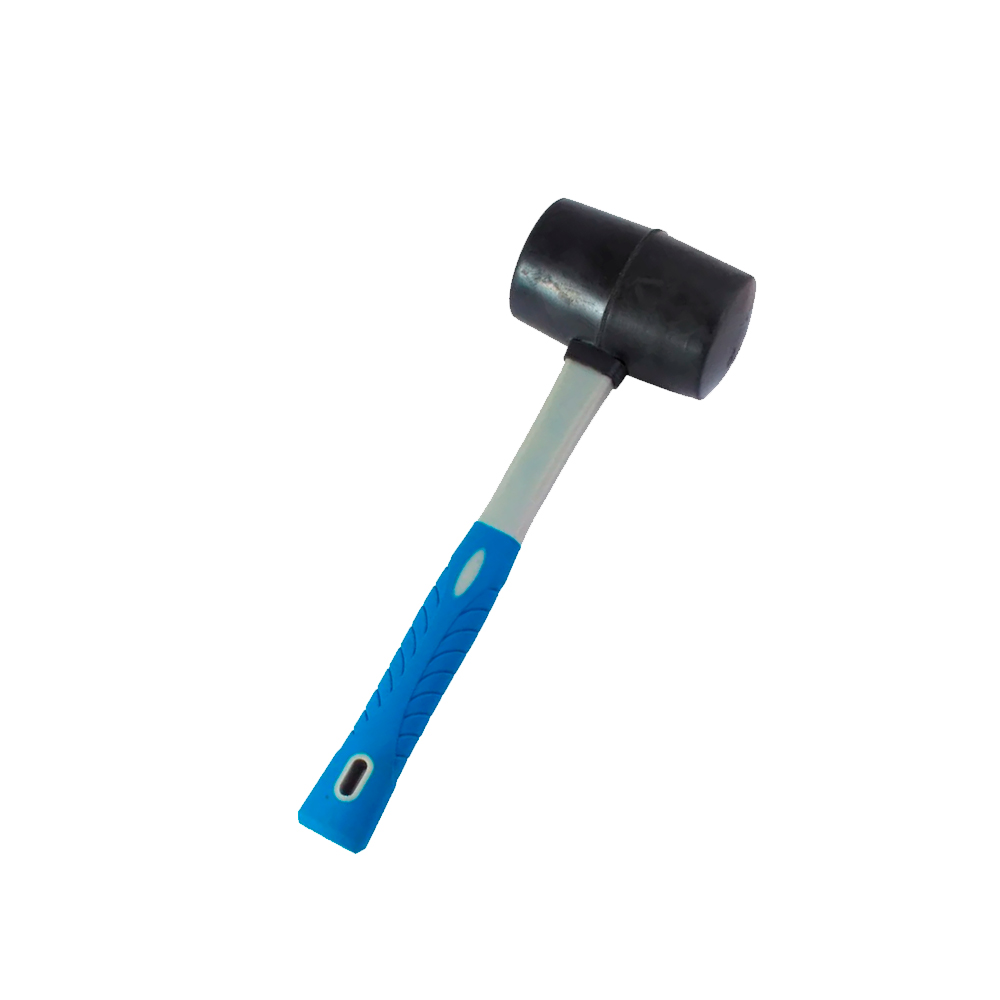 Киянка резиновая, фиберглассовая рукоятка, 340 гр., Hardax