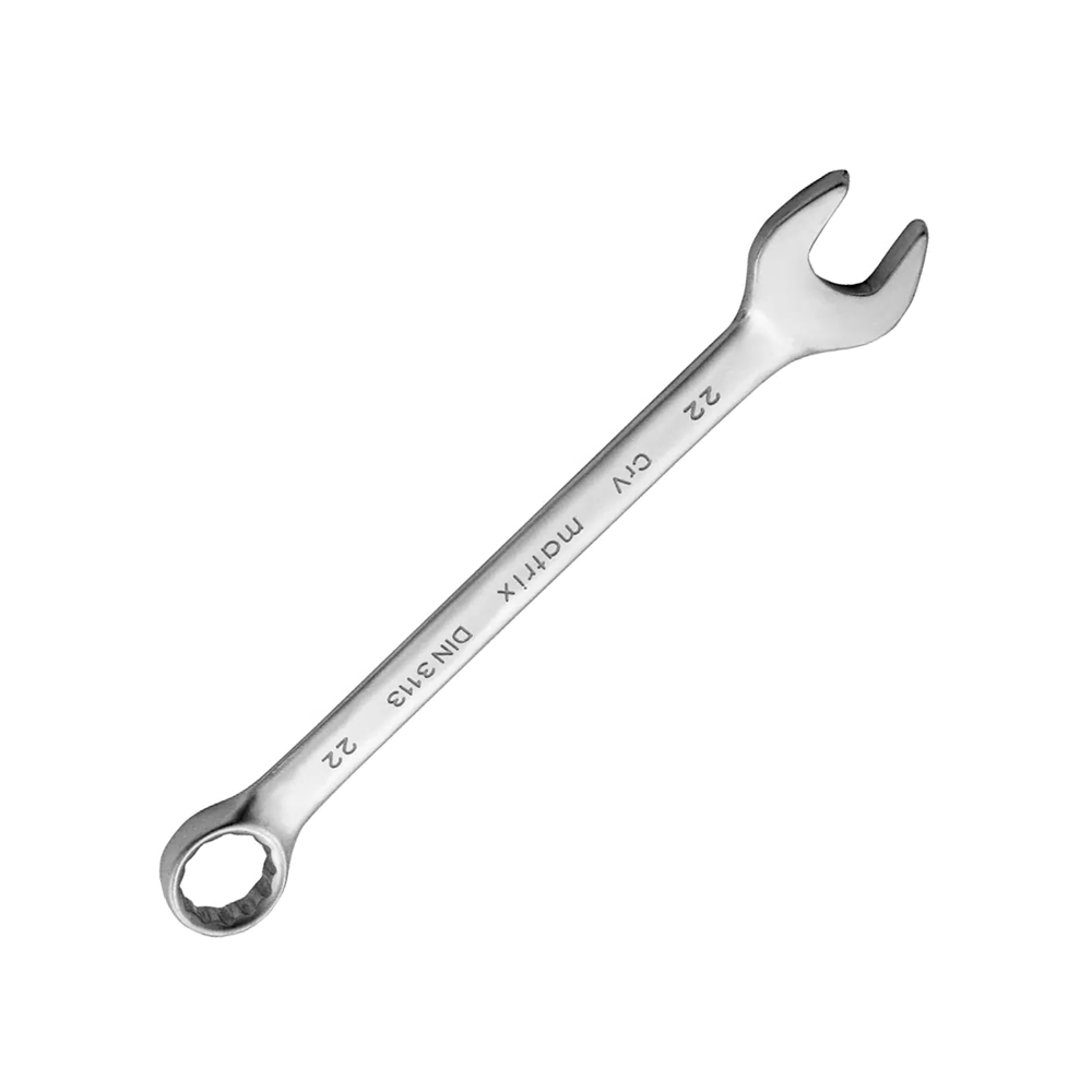 Ключ комбинированный, 18 мм CrV. полированный хром, Matrix