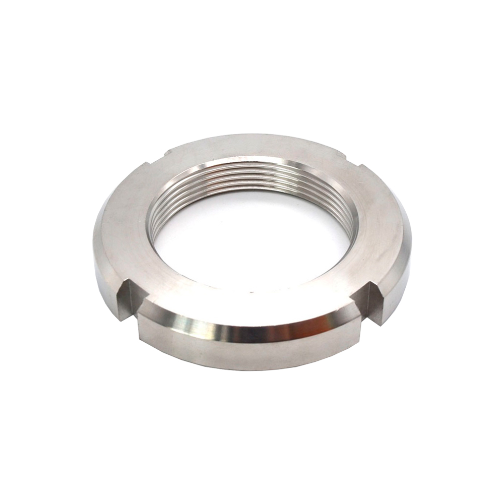 Гайка круглая шлицевая (6 шлицев) M48X1,5 ГОСТ 11871-88 сталь