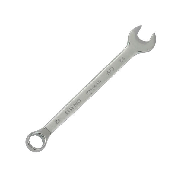 Ключ комбинированный, 20 мм, CrV, матовый хром, Matrix