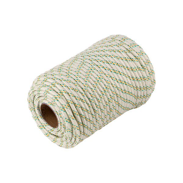 Фал плетёный капроновый с сердечником 10 мм, 24-прядный Россия, Сибртех