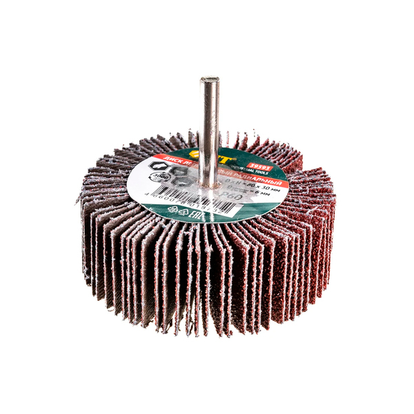 Диск лепестковый для дрели радиальный 80х30х6 мм Р100 FIT