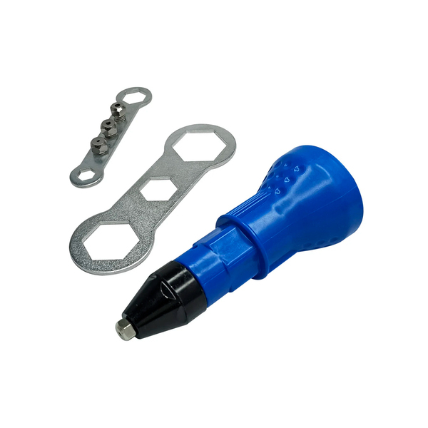 Насадка для шуроповерта заклепочник, шестигранный хвостовик, 2.4-3.2-4-4,8мм (1/25/50) VERTEXTOOLS