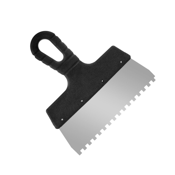 Шпатель фасадный "Мастер", зубчатый, 200 мм зуб 6х6, Hobbi