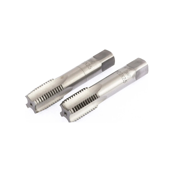 Метчик ручной М22 х 2,5 мм, комплект из 2 шт., СИБРТЕХ