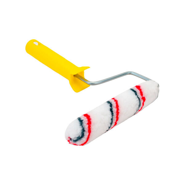 Мини-валик малярный с рукояткой "Мультиколор", ось 6мм, D15 мм, 150 мм