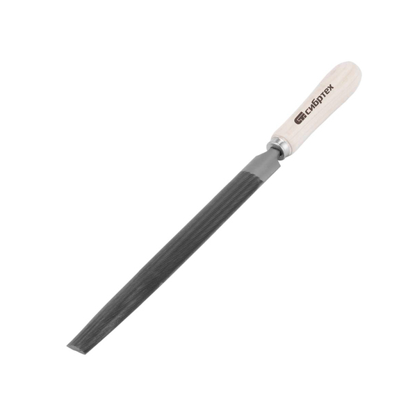 Напильник 250 мм, полукруглый, деревянная ручка, СИБРТЕХ