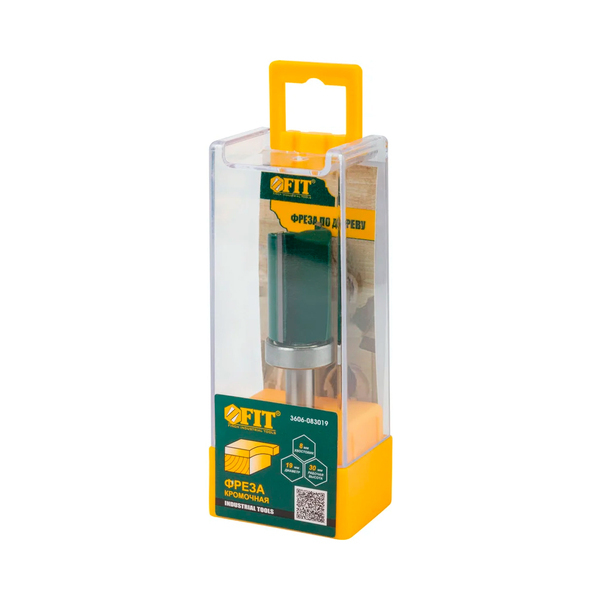 Фреза для выборки заподлицо с верхним подшипником DxHxL= 19х30х71 мм FIT