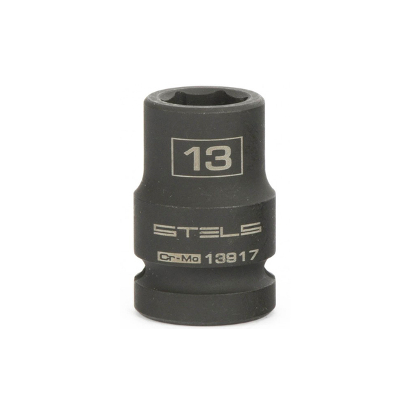 Головка ударная шестигранная 13 мм, 1/2, Cr MO, Stels