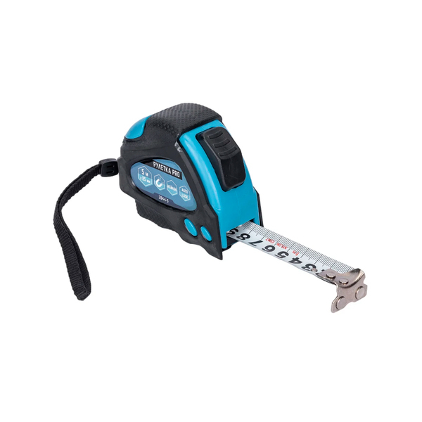 Рулетка нейлон 5м х 25мм + автостоп, VERTEXTOOLS