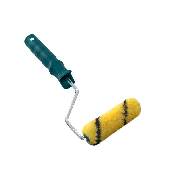 Мини-валик малярный с рукояткой "Премиум" ось 6 мм, D15 мм, 100 мм