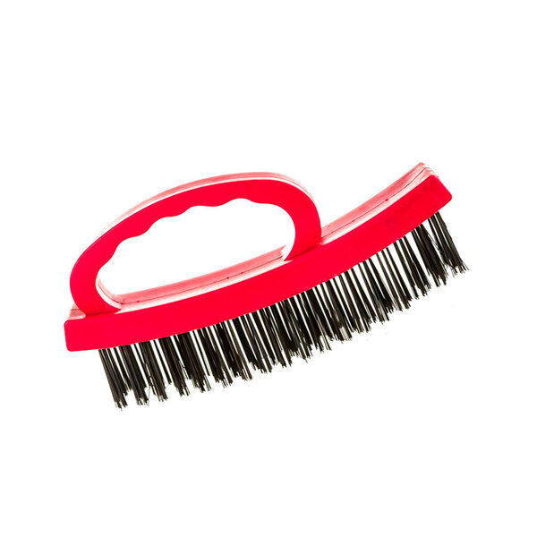 Щетка зачистная, 4-рядная, пластиковая с рукояткой, Matrix