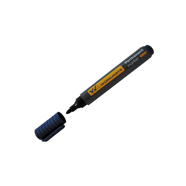 Маркер перманентный, пулевидный, наконечник 3,0 мм, цвет синий