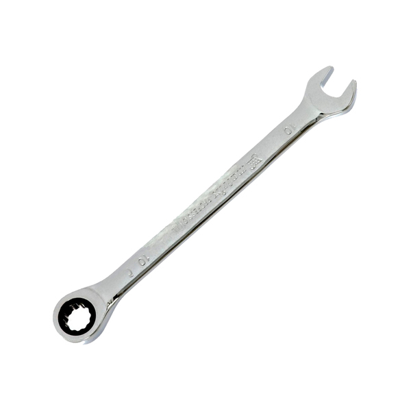 Ключ комбинированный трещоточный, 17мм, CrV, зеркальный хром, MATRIX PROFESSIONAL