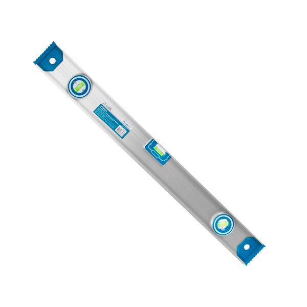 Уровень алюминиевый, скелетный, 3 ампулы, магнит, 60 см, Hobbi