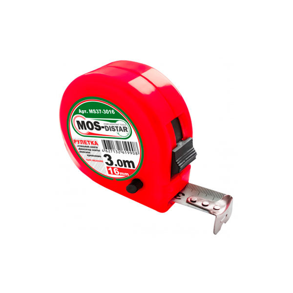 Рулетка (MS37) 3м х 16 мм "MOS-Distar"