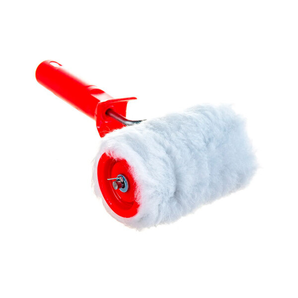 Валик малярный с рукояткой "Меховой ", ось 6 мм, D48 мм, 100 мм