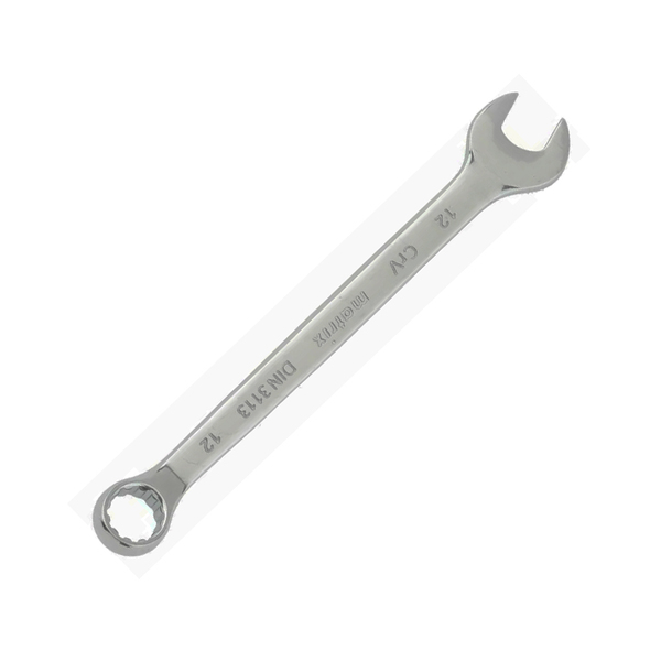 Ключ комбинированный, 12мм, CrV, полированный хром, MATRIX