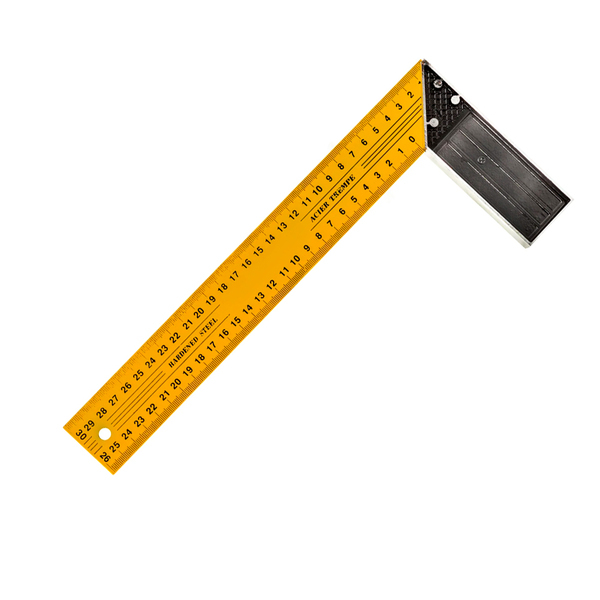 Угольник столярный, металлический 300 мм, Hobbi