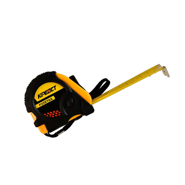 Рулетка КРЕОСТ, обрезин.корпус 10м, 6033125