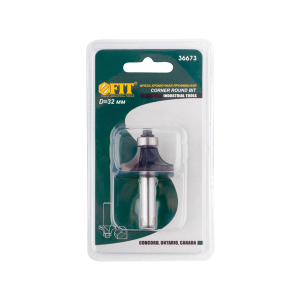 Фреза кромочная профильная с нижним подшипником, DxHxL=32х16х56 мм FIT