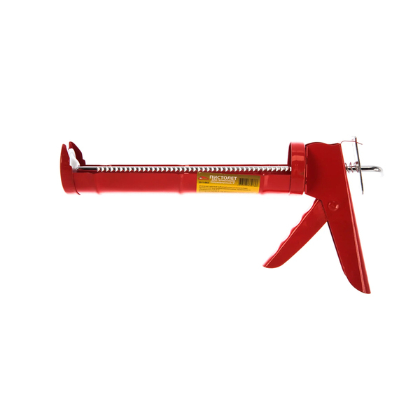 Пистолет для герметиков, полукорпусный 9", зубчатый шток (Hobbi)