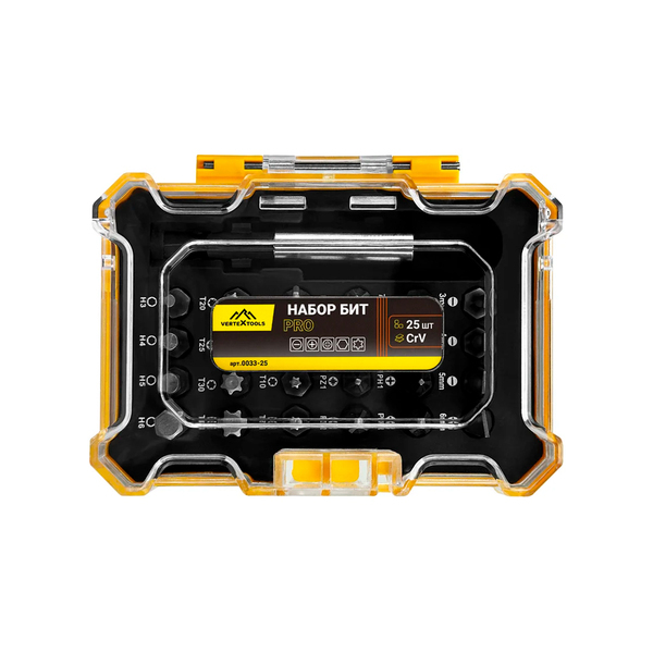 Набор бит с адаптером 25 предметов, VERTEXTOOLS