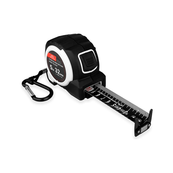 Рулетка 5х32 нейлон, магнит, автостоп, PROFI "BLACK"VERTEXTOOLS