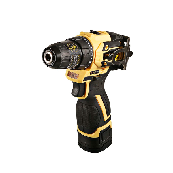 Дрель аккумуляторная. бесщеточная Hanskonner 14,4В, 45Нм,2х2 0Ач, патрон 10 мм, сумка-кейс, HCD1645BLS