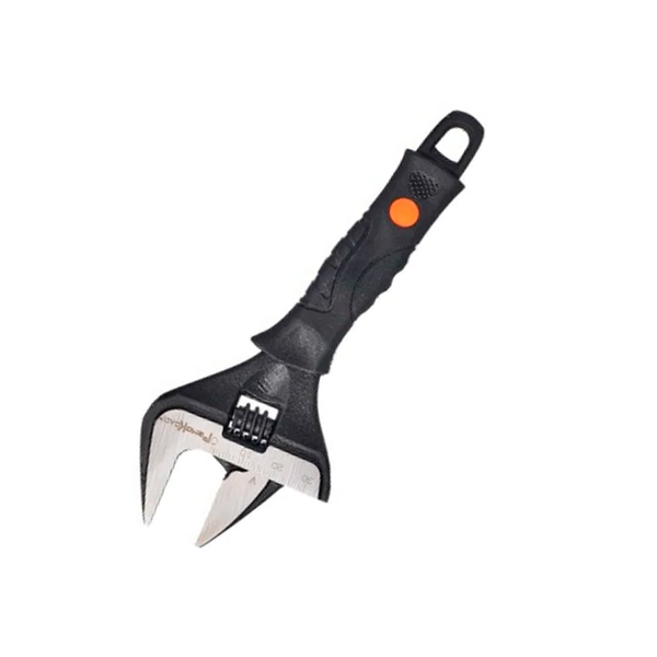 Ключ разводной 150 мм, двухкомпонентная рукоятка, тонкие губки, (макс 0-34мм)