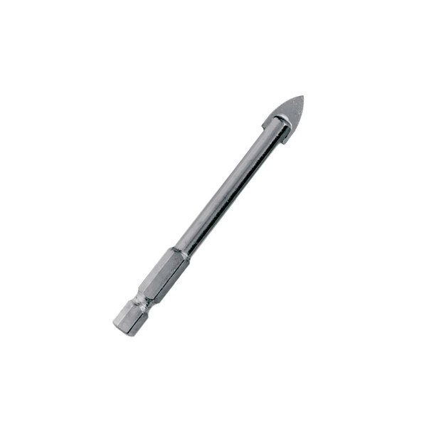 Сверло по стеклу и керамике 12,0х100 мм, 2 режущих кромки, ВК8, 6-гранный хвостовик