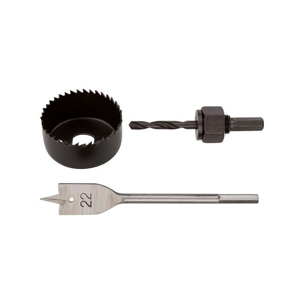 Сверла наборные для замков, набор 3 шт (22/54мм) КУРС