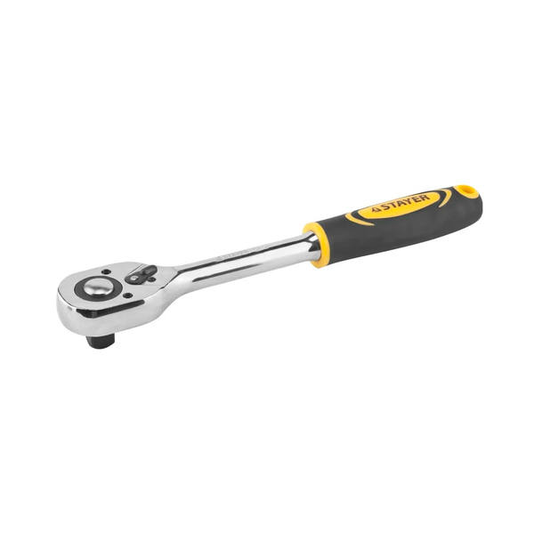 Ключ-трещотка 1/2 с переключателем для торцевых головок, 45 зубцов, Professional STAYER