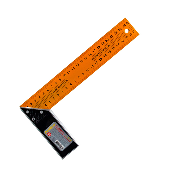 Угольник столярный, металлический 250 мм, Hobbi