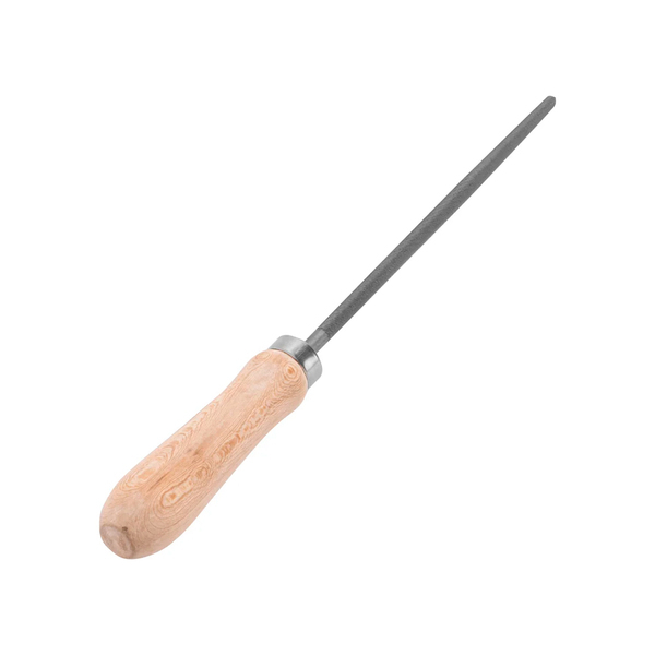 Напильник 150 мм, круглый, деревянная ручка, СИБРТЕХ