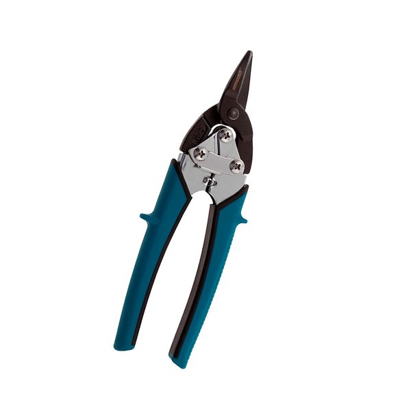 Ножницы по металлу "PIRANHA" 190 мм, прямой рез, ст.-CrM, двухкомп.рук., GROSS