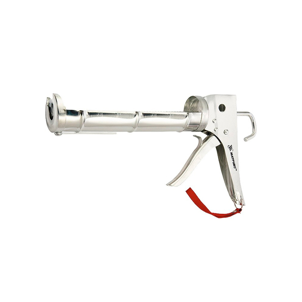 Пистолет для герметика, 310 мл, "полуоткрытый", хромир., зубчатый ш 7 мм, MATRIX