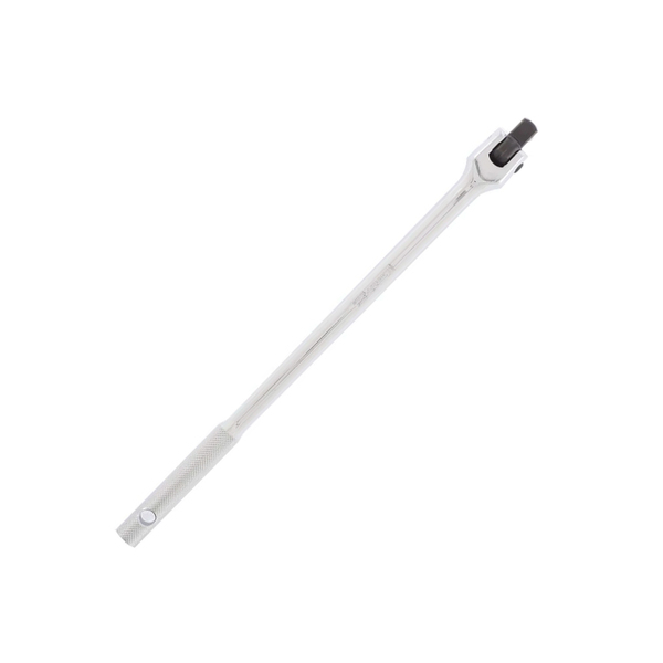 Вороток однорычажный, 380 мм, с квадратом 1/2" на шарнире, СrV, хромированный, Matrix