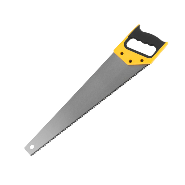 Ножовка по дереву, средний каленый зуб 7TPI,3D заточка, пластиковая прорезиненная ручка 500 мм, FIT