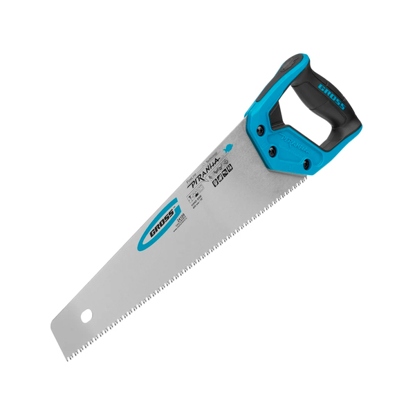 Ножовка по дереву "PIRANHA", 400 мм, 7-8 TPI, зуб - 3D, каленый зуб, 2-х комп. рук-ка, Gross