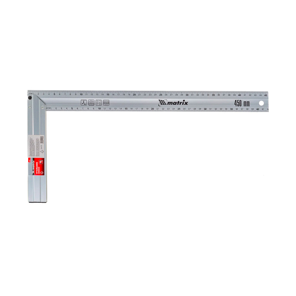 Угольник 450 мм, алюминиевый, литой, MATRIX