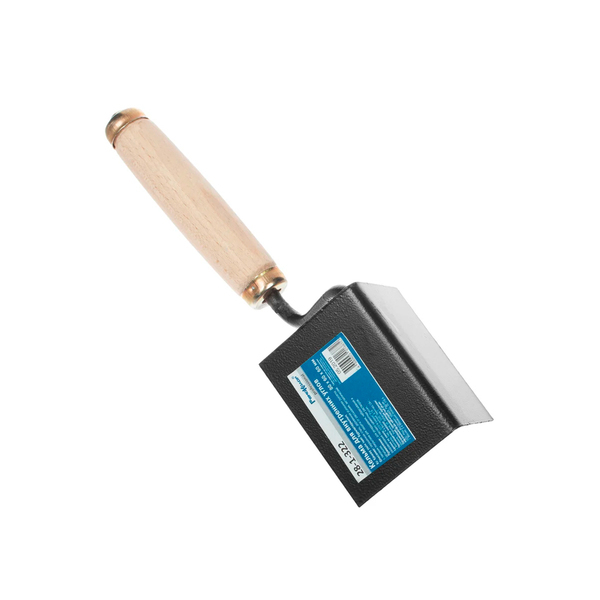 Кельма угловая для внутренних углов, деревянная ручка, 80х60х60мм, Hobbi