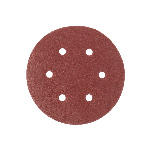 Круг абразивный на ворсовой подложке под "липучку" перфорированный Р40, 150 мм, 5 шт, MATRIX