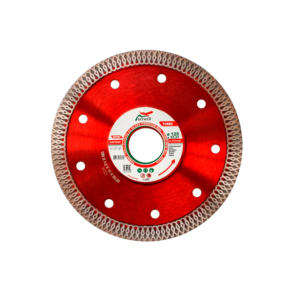 Круг алмазный TURBO GLASS PREMIUM 125х1,2х10х22,23 "SKYWER"