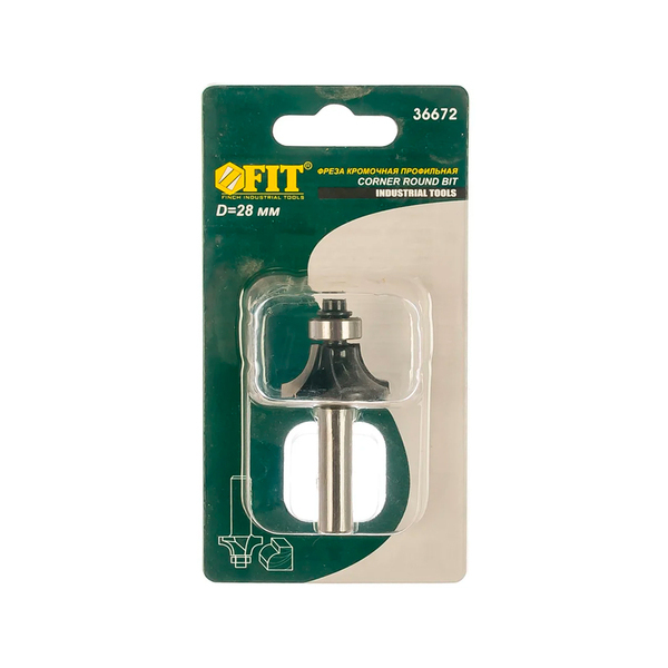 Фреза кромочная профильная с нижним подшипником, DxHxL=28х12,7х53 мм FIT