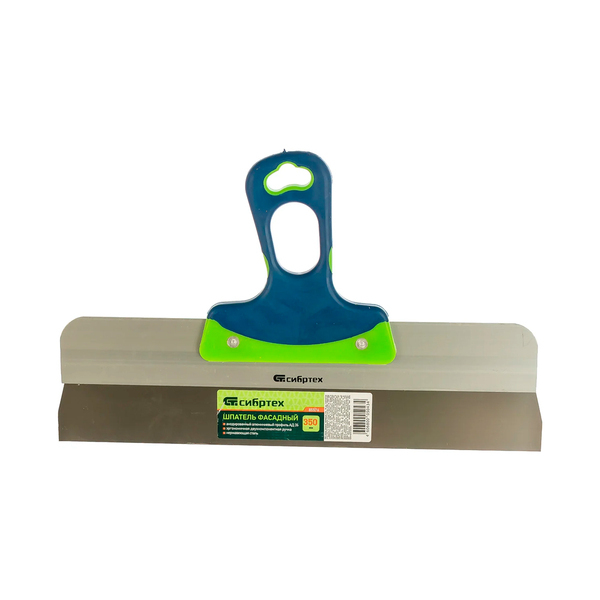 Шпатель фасадный, нержавеющая сталь, 350 мм, 2-компонентная ручка, СИБРТЕХ