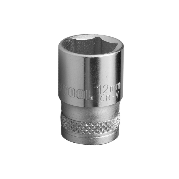 Торцевая головка 13 мм, 1/4", Cr-V, FLANK, хромосатинированная, KRAFTOOL"INDUSTRIE QUALITAT"