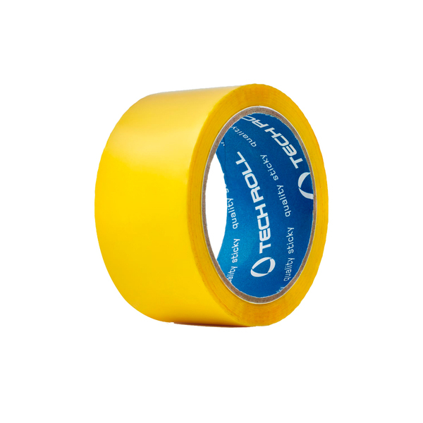 Клейкая лента упаковочная 48 мм * 50 м * 45 мкм желтый TECHROLL