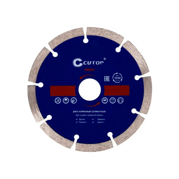 Диск отрезной алмазный сегментный  180х2,4х8,0х22,2 мм Cutop Profi